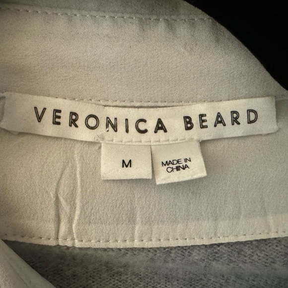Veronica Beard Brami Mixed Media Layered Look Wool & Cashmere Sweater - Picture 6 of 12